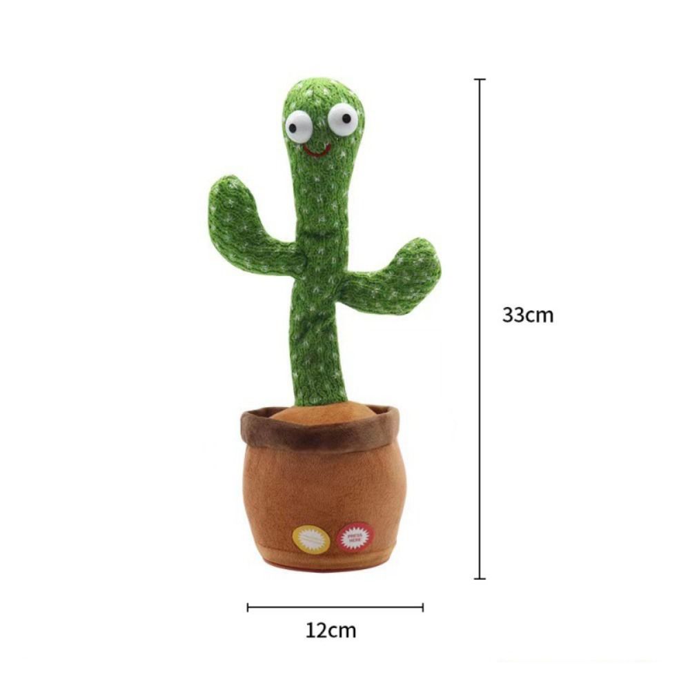 Dancing Cactus Electronic Dancer Cactus English Version Talking Electronic Dancer Toy Lighten Record Dancing Plush Toys Children